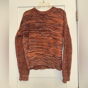 Cozy Marled Michael Stars Knit Sweater – Rust & Orange Tones – Size S